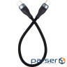Дата кабель USB-C to USB-C 0.25m black Dengos (NTK-TC-TC-SHRT-BLACK)