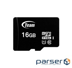 Memory card TEAM microSDHC 16GB UHS-I Class 10 (TUSDH16GCL10U02)