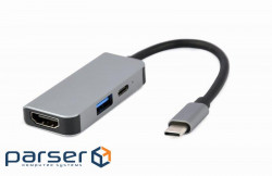 Док-станція Cablexpert USB-C 3-в -1 (A-CM-COMBO3-02)