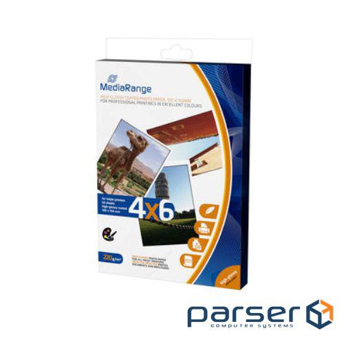 Фото папір Mediarange для струменевих принтерів 100X150mm, high-glossy, 220g, 5 (MRINK104)