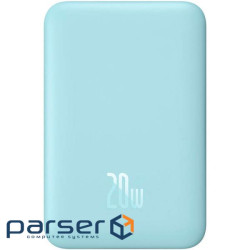 Повербанк MagSafe BASEUS Magnetic Mini Wireless Fast Charge Power Bank 20W 10000mAh Blu (PPCX030003)