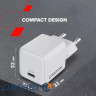 Зарядний пристрій Canyon CU20C GaN 20W 1xPD EU White (CNS-CUW20C)