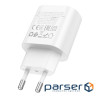 Зарядний пристрій BOROFONE BA82A Platinum USB-C PD25W White (6941991112256)
