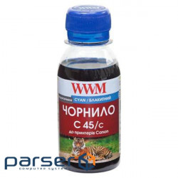 Ink WWM Canon CL-441/CL-446/CLI-451C 100г Cyan Water-soluble (C45/C-2)