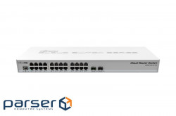 Network switch Cisco SG350X-48-K9-EU Тип - управляемый 3-го уровня, форм-фактор - в стойку, количество портов - 54, порты - SFP+, Gigabit Ethernet, комбинированный, возможность удаленного управления - управляемый, коммутационная способность - 176 Гбит/ с, размер таблицы МАС-адресов - 64000 Кб, корпус - Металический, 48x10/ 100/ 1000TX, 2хSFP+ Mikrotik CRS326-24G-2S+RM