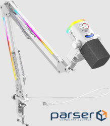 Мікрофон динамічний Fifine AM8PROTW USB/XLR White