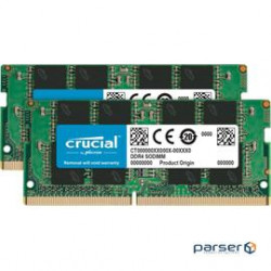 Crucial Memory CT2K16G4SFRA32A 32GB (2x16G)DDR4 3200 CL22 Unbuffered SODIMM Retail