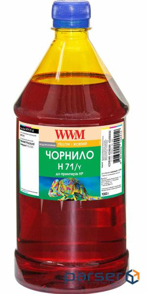 Чорнило WWM HP №711 1000г Yellow (H71/Y-4)