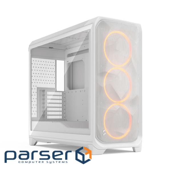Корпус E-ATX без БЖ, білий, скло Meshify 3 XL White RGB TG Clear Tint FRACTAL DESIGN (FD-C-MES3X-06)
