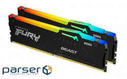 Оперативна пам'ять Kingston FURY Beast RGB EXPO 16GB 5600MT/s DDR5 (Kit of 2) (KF556C36BBEAK2-16)