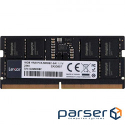 Модуль пам'яті LEXAR SO-DIMM DDR5 5600MHz 16GB (LD5S16G56C46ST-BGS)