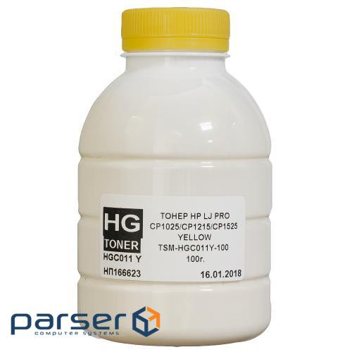 Тонер HP CLJ CP1025/1215/1525 100г YELLOW HG (TSM-HGC011Y-100)