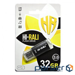 Flash drive Hi-Rali USB3.0 32GB Rocket Series Black (HI-32GB3VCBK)
