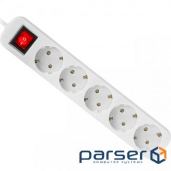 Extension cord DEFENDER S550 White, 5 sockets, 5m (992430)