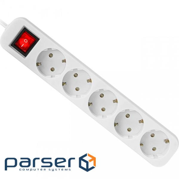 Подовжувач DEFENDER S550 White, 5 розеток, 5м (992430)