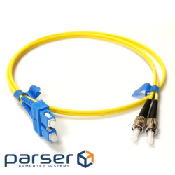 Патчкорд ST/UPC-SC/UPC SM 1м Duplex Slim (UPC-1STSC(SM)D(ON)S)