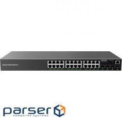 Grandstream GWN7803P, Enterprise Layer 2+ Managed Network Switch, 24-ports Gigabit Ethernet, PoE/PoE