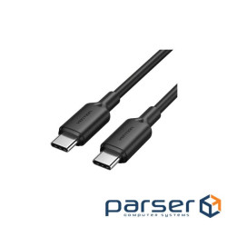 Дата кабель USB-C to USB-C 2.0m 5A aluminum black Vention (TRIBH)