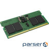 Kingston DRAM 8GB 6400MT/s DDR5 Non-ECC CL52 CSODIMM 1Rx16 (KVR64V52BS6-8)