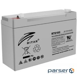 Accumulator battery RITAR RT6100 (6В, 10Ач)
