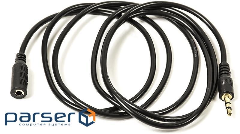 Кабель PowerPlant 3.5mm (M) to 3.5mm (F), 1.5м, Black (CA910823)
