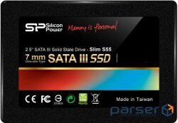 SSD-накопичувач Silicon Power Slim S55 120GB (SP120GBSS3S55S25)