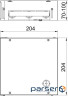 Монтажна коробка BOX4, 205х205мм, h=70-100mm / цинк.сталь OBO Bettermann 7427430