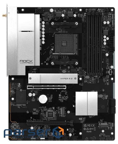 Материнська плата ASRock B550 ROCK WIFI (sAM4, AMD B550, DDR4, ATX)