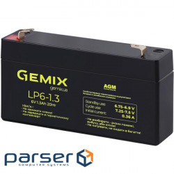 Акумуляторна батарея GEMIX LP6-1.3 (6В, 1.3Агод )
