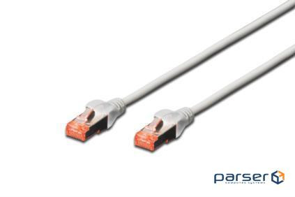 Патч корд Digitus S-FTP, cat 6, 1.5м, AWG 27/ 7, серый (DK-1644-015)