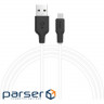Кабель HOCO X21 USB-A to Micro-USB 1м Black/White (6957531071389)