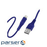 Дата кабель USB 2.0 AM to Lightning 1.2m blue Promate (powerline-ai120.blue)