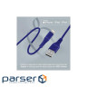 Дата кабель USB 2.0 AM to Lightning 1.2m blue Promate (powerline-ai120.blue)