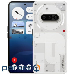 Смартфон Nothing Phone (3a) 6.77 12/256ГБ, 2SIM, 5000мА год, білий (920021W)