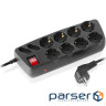 Мережевий фільтр живлення REAL-EL RS-Protect 505, 1.8m, black (EL122300044)