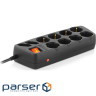 Мережевий фільтр живлення REAL-EL RS-Protect 505, 1.8m, black (EL122300044)