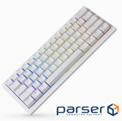 Клавіатура бездротова Ducky One X Mini(60%) магнітні перемикачі, білий (ON2461AST3-DAUSPDOECL2WW1)