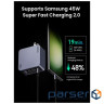 Зарядний пристрій Ugreen 4xUSB 160W (3xUSB-C + USB-A) Gan Nexode Pro X763 (25877)