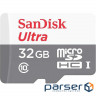Memory card SanDisk 32GB microSDHC C10 UHS-I R100MB/s Ultra + SD (SDSQUNR-032G-GN3MA)