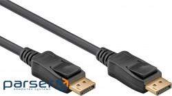 Кабель монітор-сигнальний Lucom DisplayPort M/M 0.5m,v1.4 8K@60Hz 19pin D=6.0mm (78.01.2808-1)