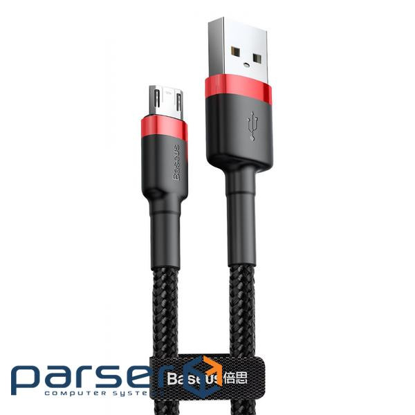 Дата кабель USB 2.0 AM to Micro 5P 2.0m CAMKLF 1.5A black-red Baseus (CAMKLF-C91)