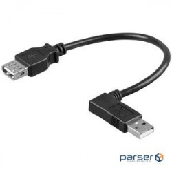 Кабель пристроїв-подовжувач USB2.0 AM / F 0.5m (75.09.5706-100)