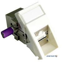 Модуль 22,5x45 STP 1xRJ45 Cat6A, кут., білий MLG-00035-02 MOLEX