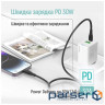 Дата кабель USB-C to Lightning 2.0m PD30W textured PVC black ColorWay (CW-CBPDCL095-BK)