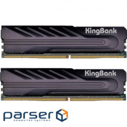 Пам'ять 8Gb x 2 (16Gb Kit) DDR4, 3600 MHz, KingBank, Silver (KB3600H8X2)
