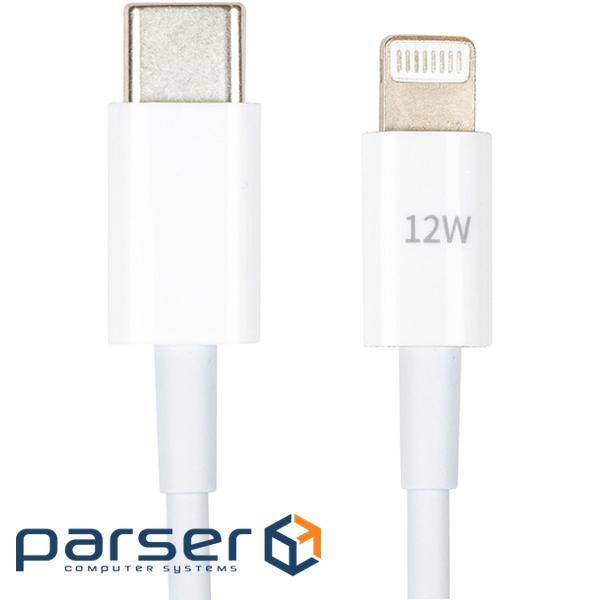 Кабель POWERPLANT USB-C - Lightning 12W 1м White (CA913275)
