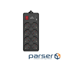 Фильтр питания REAL-EL RS-Protect 805 3м Black (EL122300043)