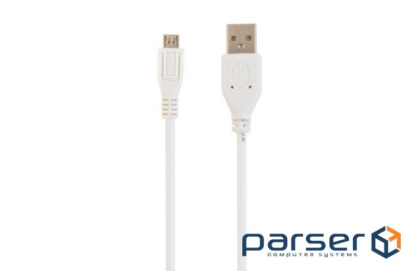 Дата кабель USB 2.0 Micro 5P to AM 1.0m Cablexpert (CCP-mUSB2-AMBM-W-1M)