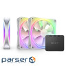 Повітряне охолодження для ПК NZXT, F120RGB Duo-120mm Dual-sideRGB Fan-Triple(White)w/R (RF-D12TF-W1) NZXT, F120RGB Duo-120mm Dual-sideRGB Fan-Triple(White)w/R (RF-D12TF-W1)