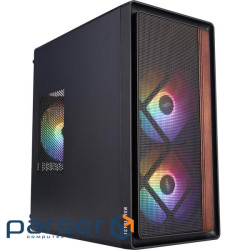 Корпус 1stPlayer WD1-BK-3F1 Black